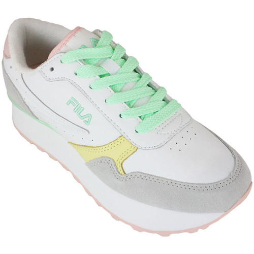 Sapatos Mulher Sapatilhas feature Fila orbit zeppa cb wmn white/green ash Branco