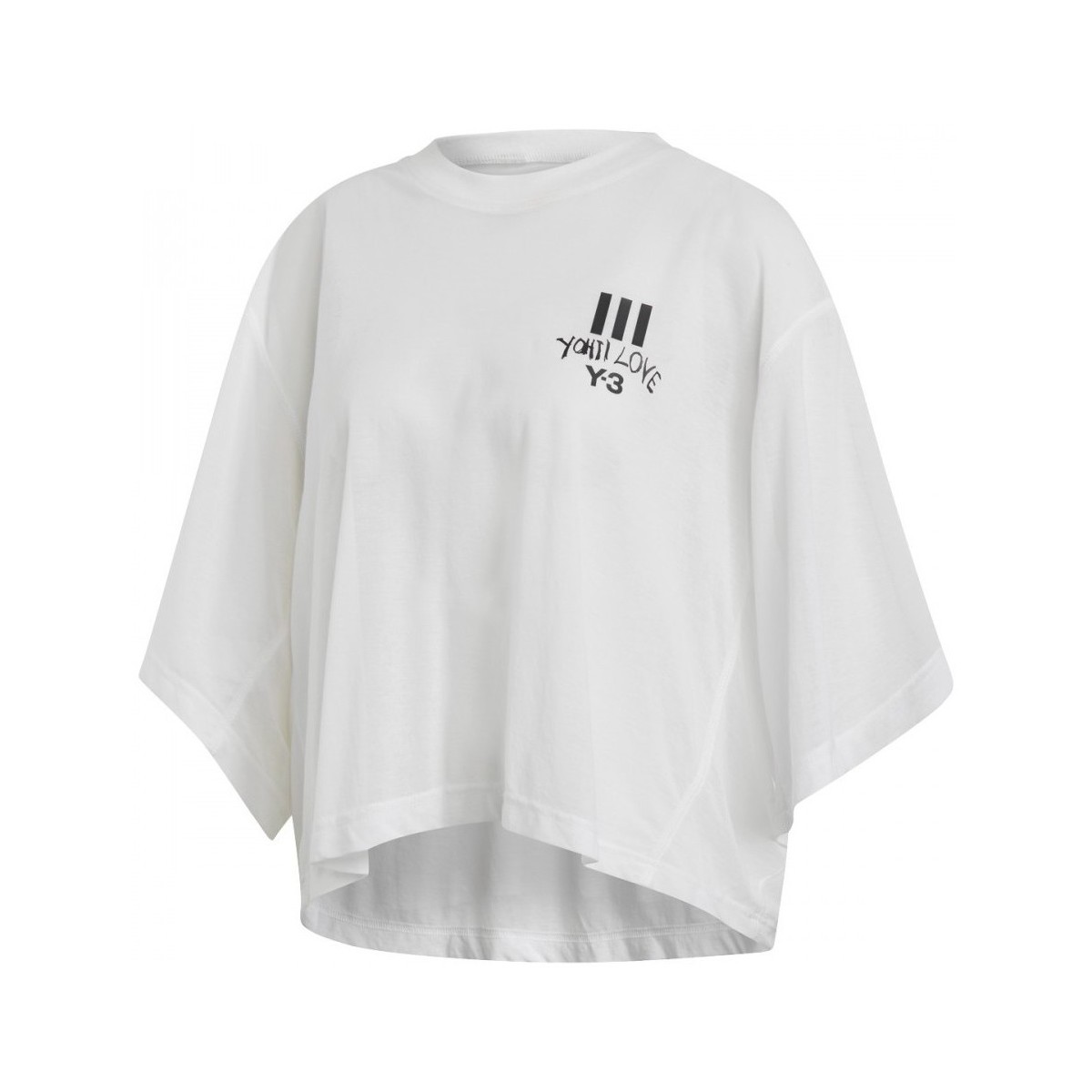 Textil Homem T-shirts e Pólos adidas Originals Y-3 Ylove Branco