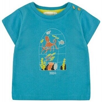 Textil Criança T-shirts e Pólos Bonnet À Pompon TOSS25-147 Azul