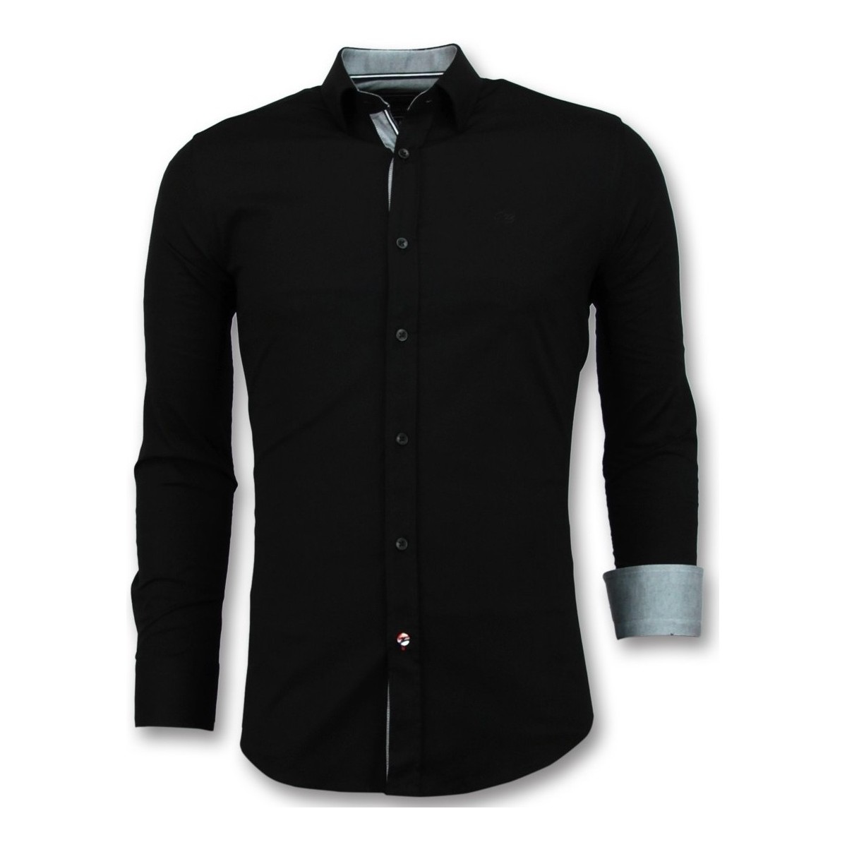 Textil Homem Camisas mangas comprida Tony Backer 102436743 Preto