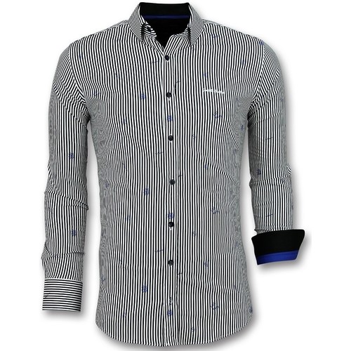 Textil Homem Camisas mangas comprida Tony Backer 98254641 Preto
