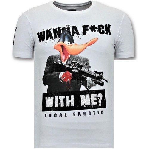 Textil Homem T-Shirt mangas curtas Local Fanatic 106309532 Branco