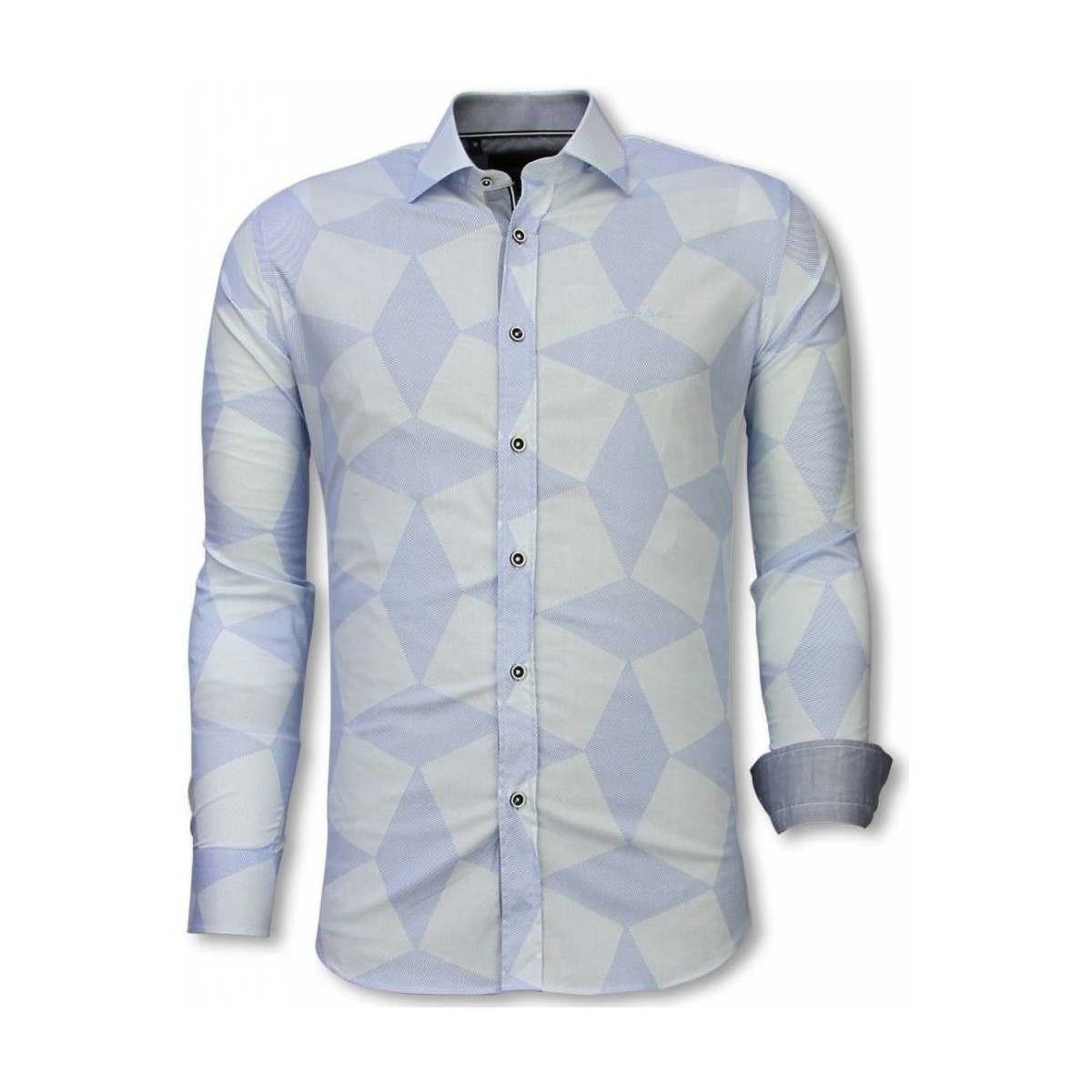 Textil Homem Camisas mangas comprida Tony Backer 68681927 Azul