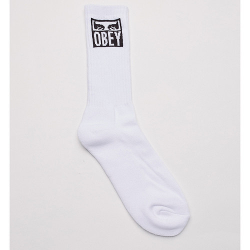 Pantufas / Chinelos Homem Meias Obey eyes icon socks Branco