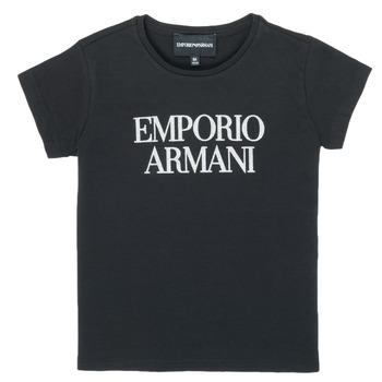 Textil Rapariga T-Shirt mangas curtas Emporio Armani 8N3T03-3J08Z-0999 Preto