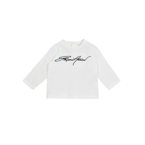 Textil Rapaz T-shirt mangas compridas Emporio Armani sweater 6HHTJN-1JTUZ-0101 Branco