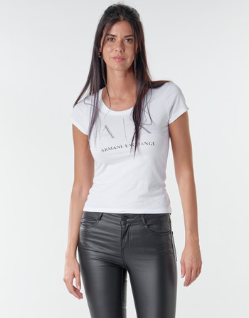 Textil Mulher T-Shirt mangas curtas Armani Exchange 8NYT83 Branco