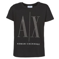 Textil Mulher T-Shirt sander mangas curtas Armani Exchange 8NYTDX Preto