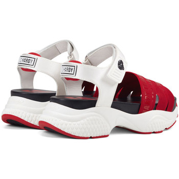 Ed Hardy Overlap sandal red/white Vermelho