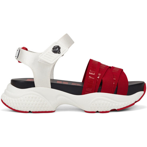 Sapatos Mulher Sandálias Ed Hardy Overlap sandal red/white Vermelho