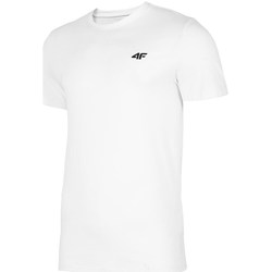 Textil Homem T-Shirt mangas curtas 4F TSM003 Branco