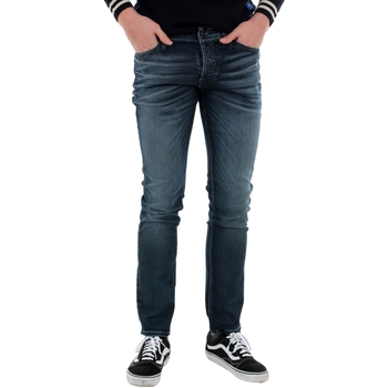 Textil Homem Chequerboard Jacquard stretch shorts Calça jeans masculina Dudalina na cor azul médio 12166583 JJIGLENN JJORIGINAL JOS 801 ESP INDIGO KNIT Azul