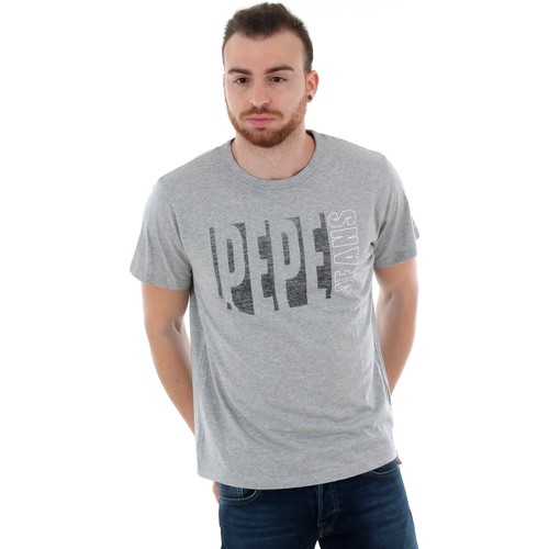 Textil Homem T-Shirt mangas curtas Pepe jeans PM506371 MAX - 933 GREY MARL Cinza