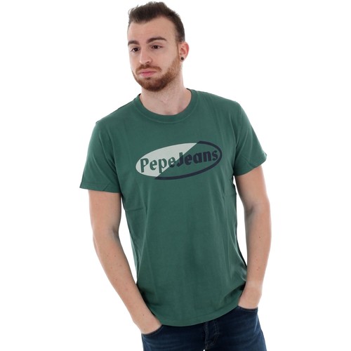 Textil Homem T-Shirt mangas curtas Pepe jeans PM506840 KYLE - 673 IVY Verde