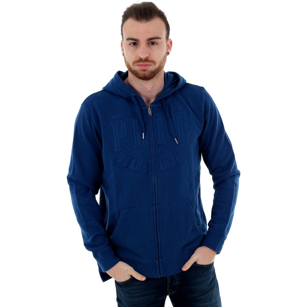 Textil Homem Sweats Pepe jeans PM581509 EVANS - 565 BLUE ING Azul
