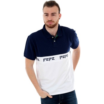 Textil Homem Polos mangas curta Pepe jeans PM541220 FIDALL - 802 OPTIC WHITE Branco
