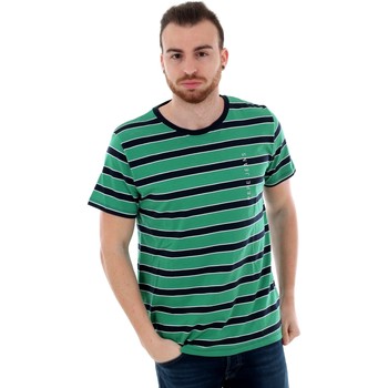 Textil Homem T-Shirt mangas curtas Pepe sneakers JEANS PM506088 HUBER - 671 WOODS Verde
