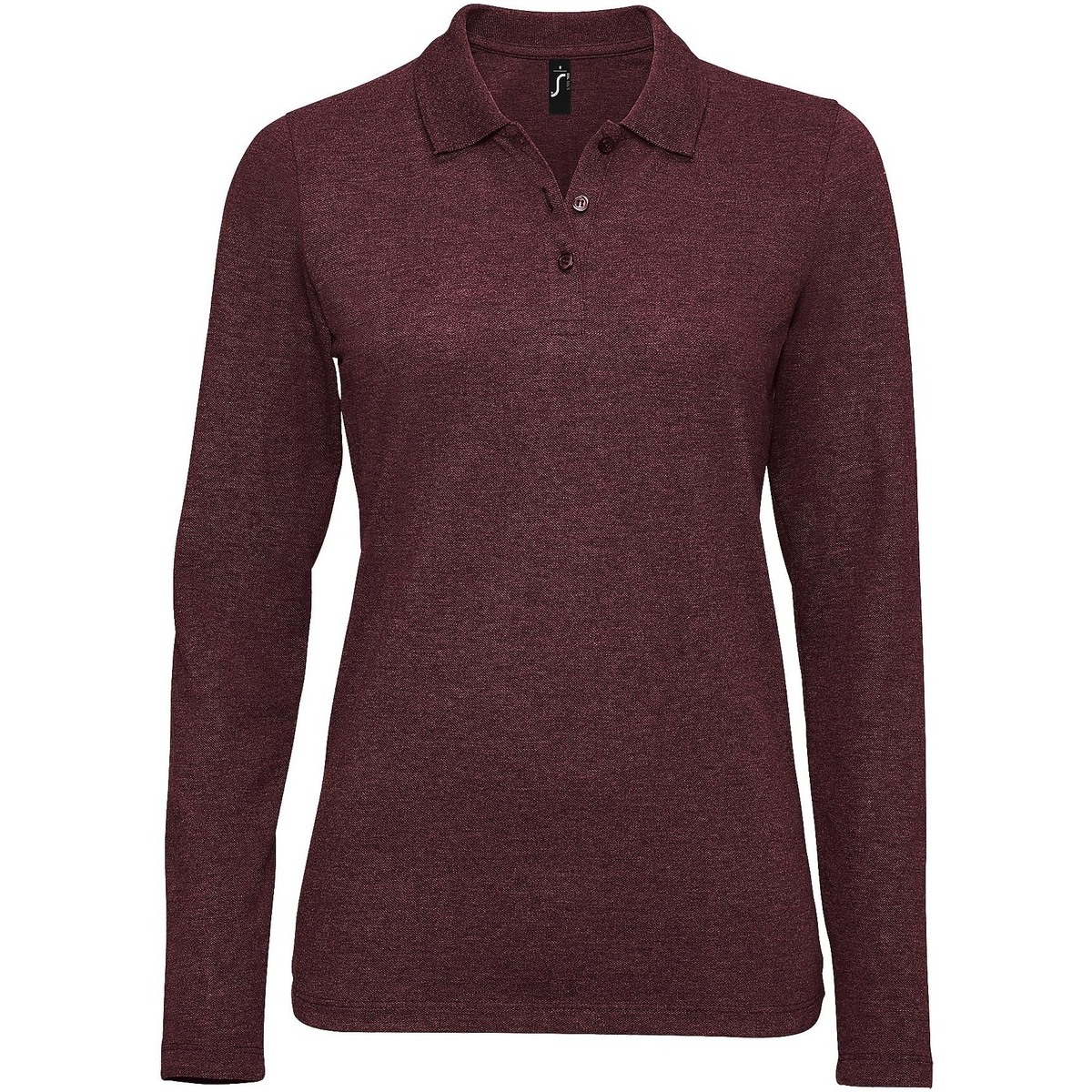 Textil Mulher Polos mangas compridas Sols PERFECT LSL COLORS WOMENN-POLO PIQUÉ DE MANGA LARGA DE MUJER Violeta