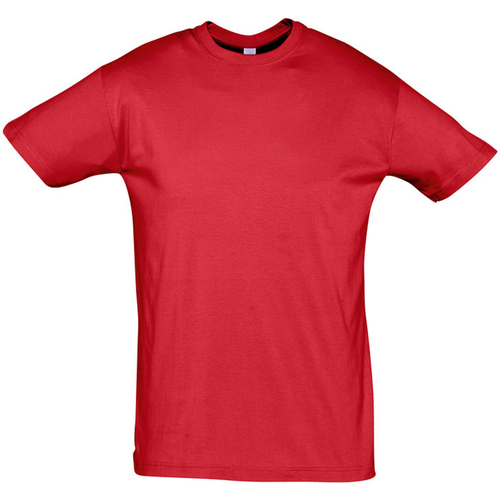 Textil T-Shirt mangas curtas Sols REGENT COLORS MEN-CAMISETA hombre  CUELLO REDONDO de algodón Vermelho