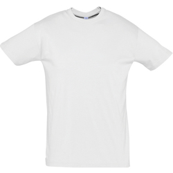 Textil T-Shirt mangas curtas Sols REGENT COLORS MEN-CAMISETA hombre  CUELLO REDONDO de algodón Branco