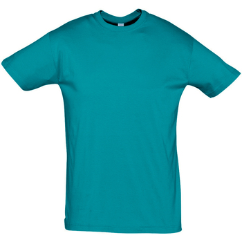 Textil T-Shirt mangas curtas Sols REGENT COLORS MEN-CAMISETA hombre  CUELLO REDONDO de algodón Azul