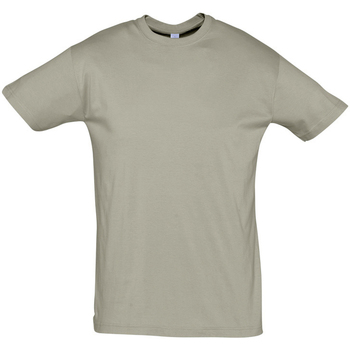 Textil T-Shirt mangas curtas Sols REGENT COLORS MEN-CAMISETA hombre  CUELLO REDONDO de algodón Cáqui