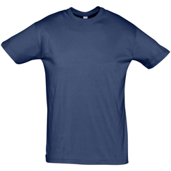 Textil T-Shirt gentleman mangas curtas Sols REGENT COLORS MEN Azul
