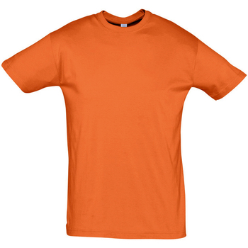 Textil T-Shirt mangas curtas Sols REGENT COLORS MEN-CAMISETA hombre  CUELLO REDONDO de algodón Laranja