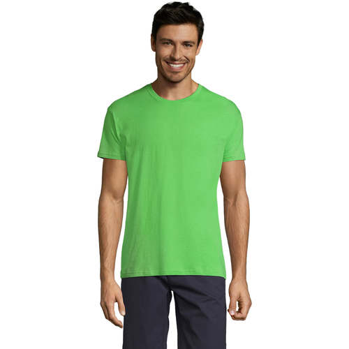 Sols REGENT COLORS MEN-CAMISETA hombre  CUELLO REDONDO de algodón Verde