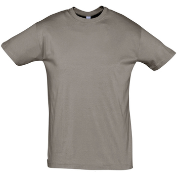 Textil logo-patch sweatshirt Toni neutri Sols REGENT COLORS MEN Cinza