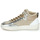 Sapatos Mulher Sapatilhas de cano-alto Meline STRA5056 Bege / Ouro