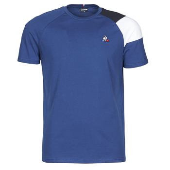 Textil Homem Tusty logo-print cotton T-shirt Le Coq Sportif ESS TEE SS N°10 M Azul