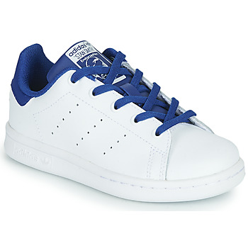 Sapatos Rapaz Sapatilhas graph adidas Originals STAN SMITH C Branco / Azul