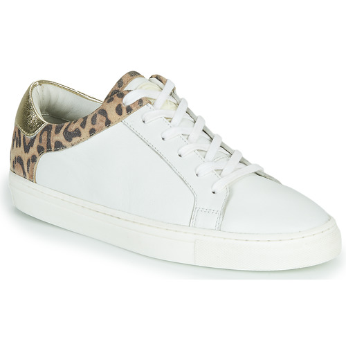 Sapatos Mulher Sapatilhas Guardanapo de mesalarbi LOUANE Branco / Leopardo