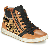 Sapatos Mulher Sapatilhas de cano-alto Pataugas JULIA/PO F4F Conhaque / Leopardo