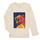 Textil Rapaz Textured Waves Fleece Kadın Beyaz Sweatshirt CR10064-17-J Branco