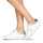 Sapatos Mulher Sapatilhas Philippe Model PARIS X VEAU CROCO Branco / Ouro