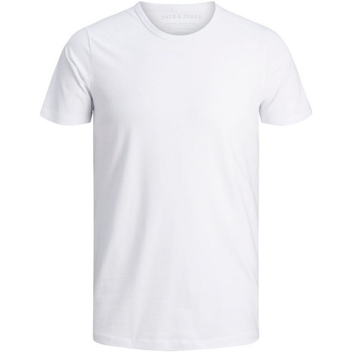 Textil Homem T-Shirt mangas curtas Jack & Jones 12058529 BASIC O-NECK TEE SS NOOS OPTICAL WHITE Branco