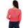Textil Mulher camisolas Vero Moda 10223714 VMLINA LS V-NECK BLOUSE BOOSTER TEA ROSE Rosa