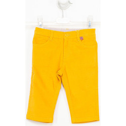 Textil Rapaz Calças Tutto Piccolo Pantalones de ante Amarelo