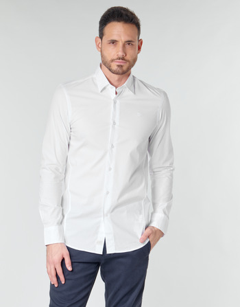 Textil Homem Camisas mangas comprida G-Star Raw DRESSED SUPER SLIM SHIRT LS Branco