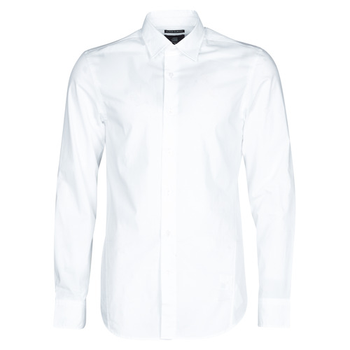 Textil Homem Camisas mangas comprida G-Star Raw DRESSED SUPER SLIM MID Shirt LS Branco