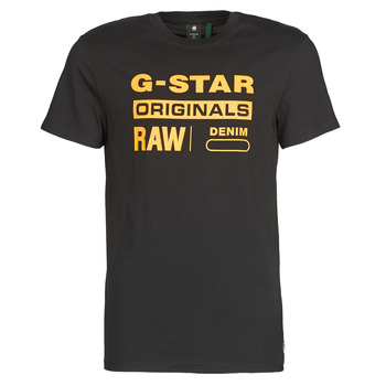 Textil Homem T-Shirt mangas curtas G-Star Raw COMPACT JERSEY O Preto