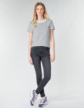 Textil Mulher Gangas Skinny Levi's 720 HIGH RISE SUPER SKINNY Bege perolado / Out