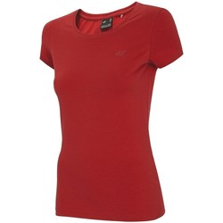 Textil Mulher Black Tonal Satin Stripe Shirt 4F TSD001 Vermelho