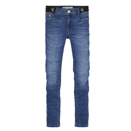 Textil Rapariga Gangas Skinny Calvin Body Klein Jeans IG0IG00639-1A4 Azul