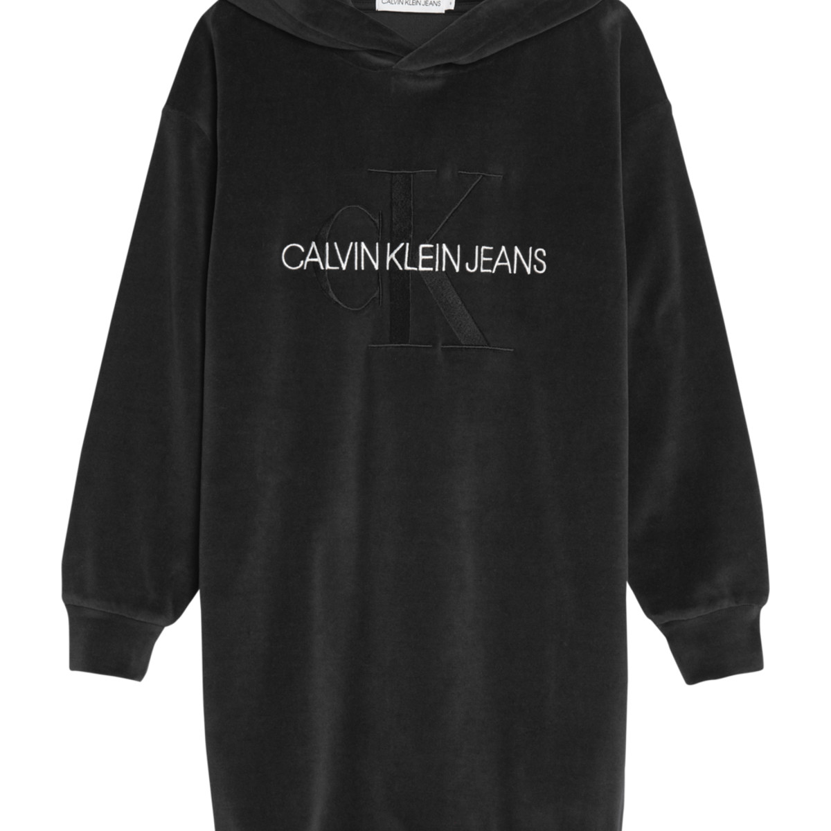 Textil Rapariga Vestidos curtos Calvin Klein Stiefeletten Vatteret jakke i sort nylon IG0IG00711-BEH Preto