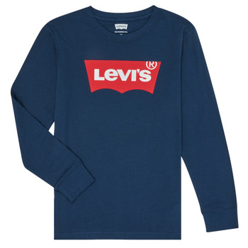 Textil Rapaz T-shirt mangas compridas Levi's BATWING TEE LS Azul
