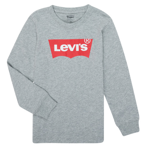 Textil Rapaz T-shirt mangas compridas Levi's BATWING TEE LS Cinza