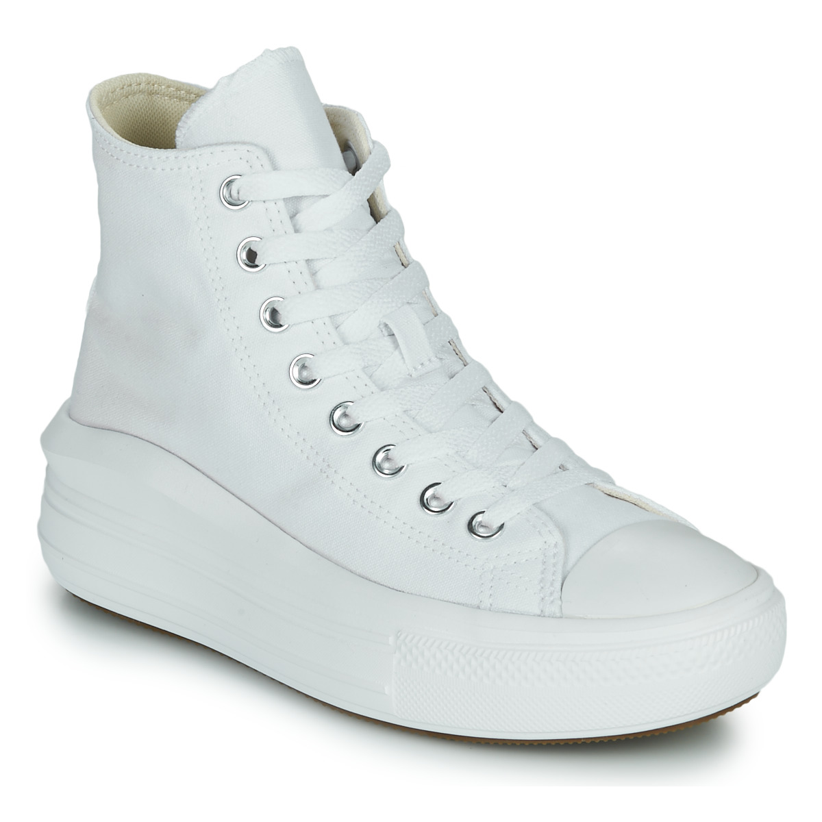 Sapatos Mulher Sapatilhas de cano-alto Converse Chuck Taylor All Star Move Canvas Color Hi Branco